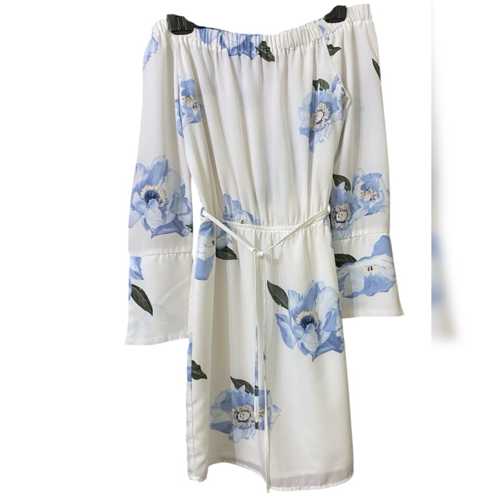 DEX Floral Off-Shoulder Dress